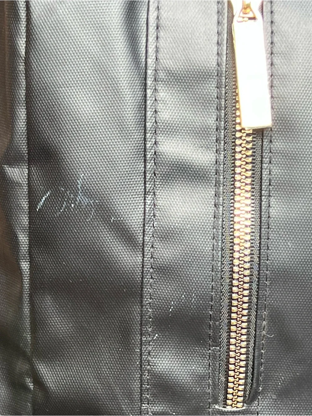 Versace Parfums Convertible Black Nylon Backpack Gold Accents Luxury Unisex